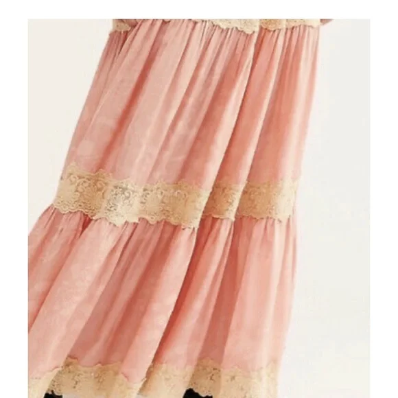 Spell Ocean Lace Appliqué Maxi Skirt S - Picture 4 of 6